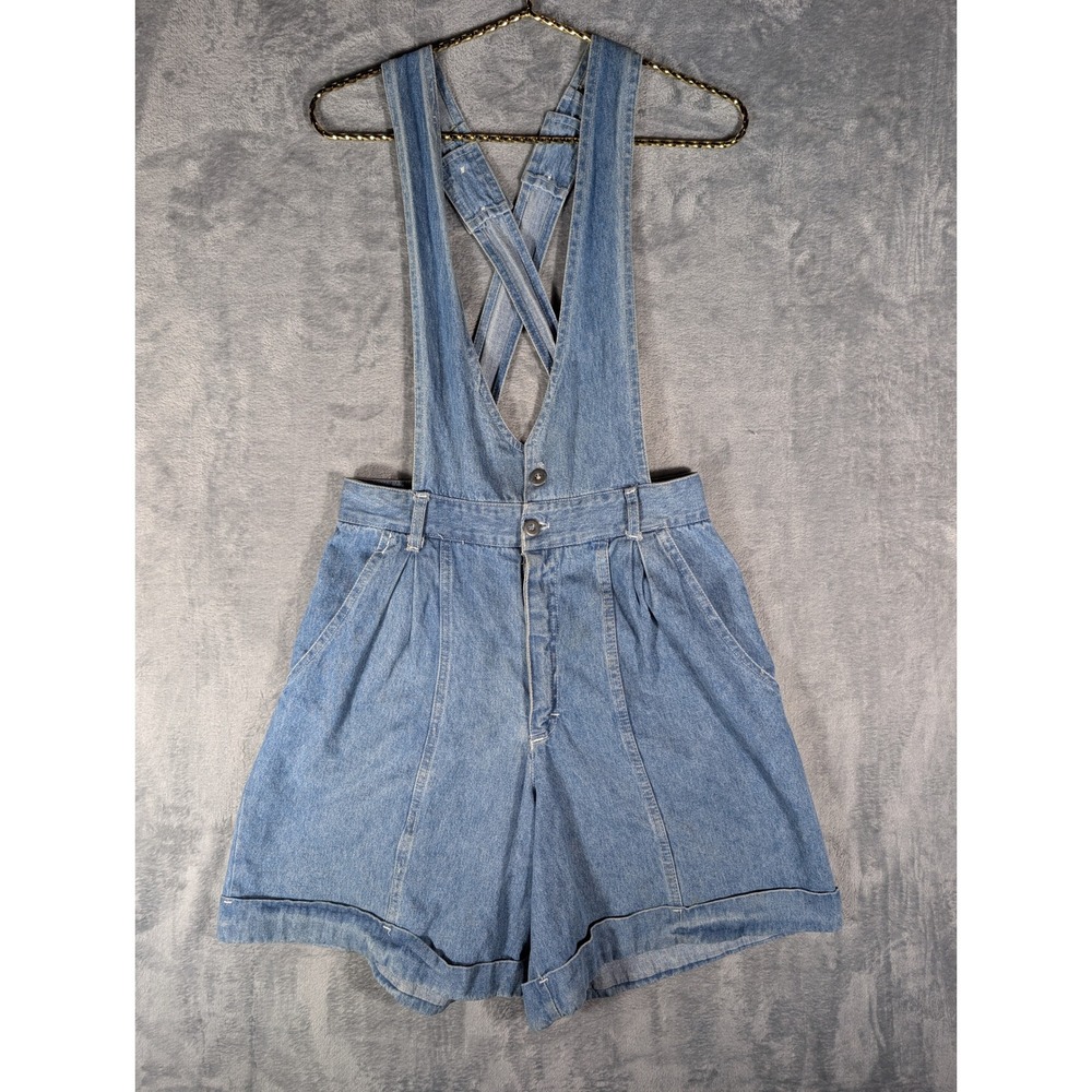 Stampede Vintage Denim‎ Shortall Overalls Made in USA Blue Cotton Womens Size 10